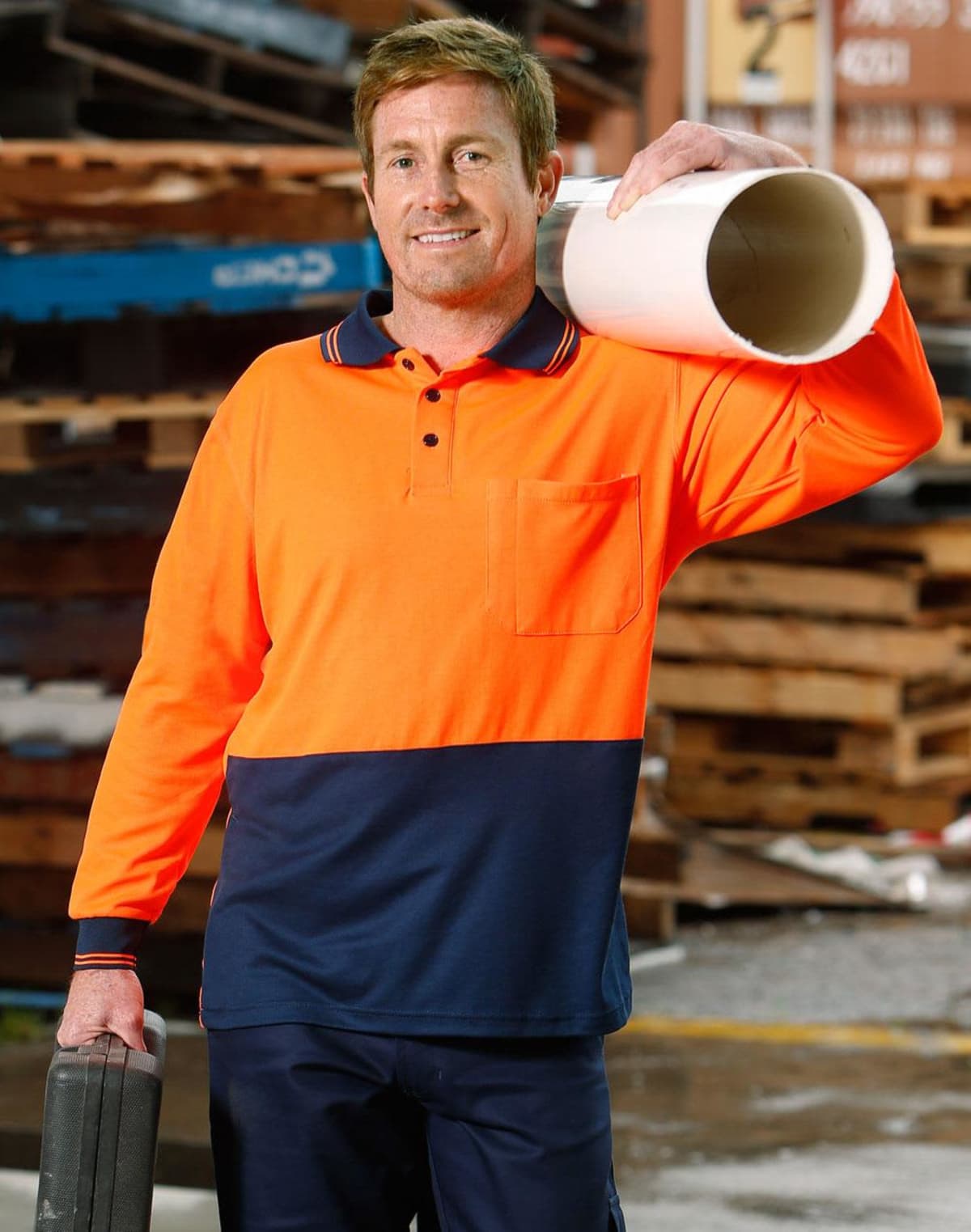 Hi-Vis Truedry Safety Apparel Long Sleeve Polos