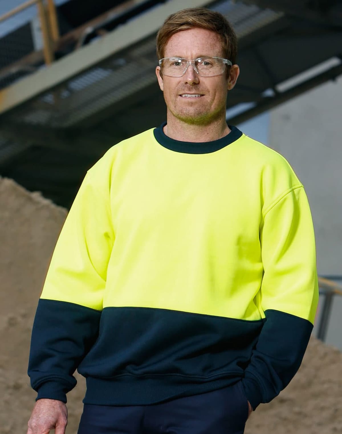 Apparel Two-Tone Safety Windcheater Jackets