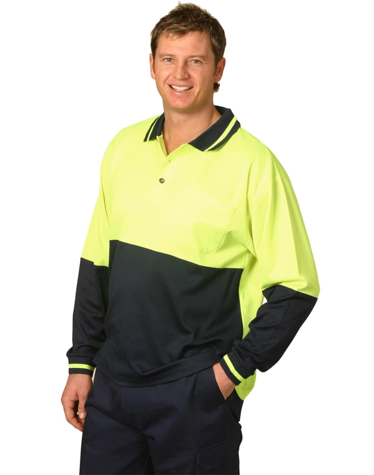 TrueDry Long Sleeve High Vis Polos UV