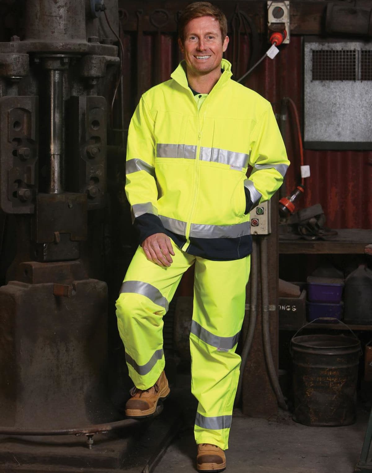 Hi-Vis Apparel Two Tone Softshell Jackets
