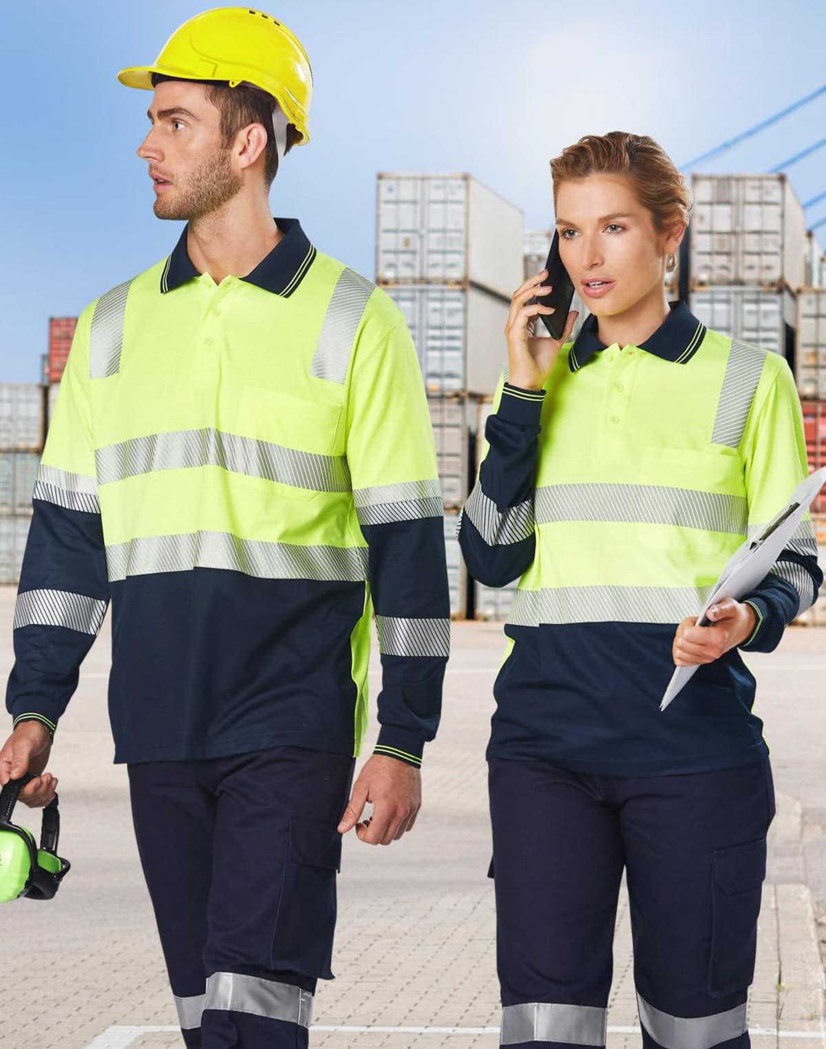 Truedry Long Sleeve Safety Polos