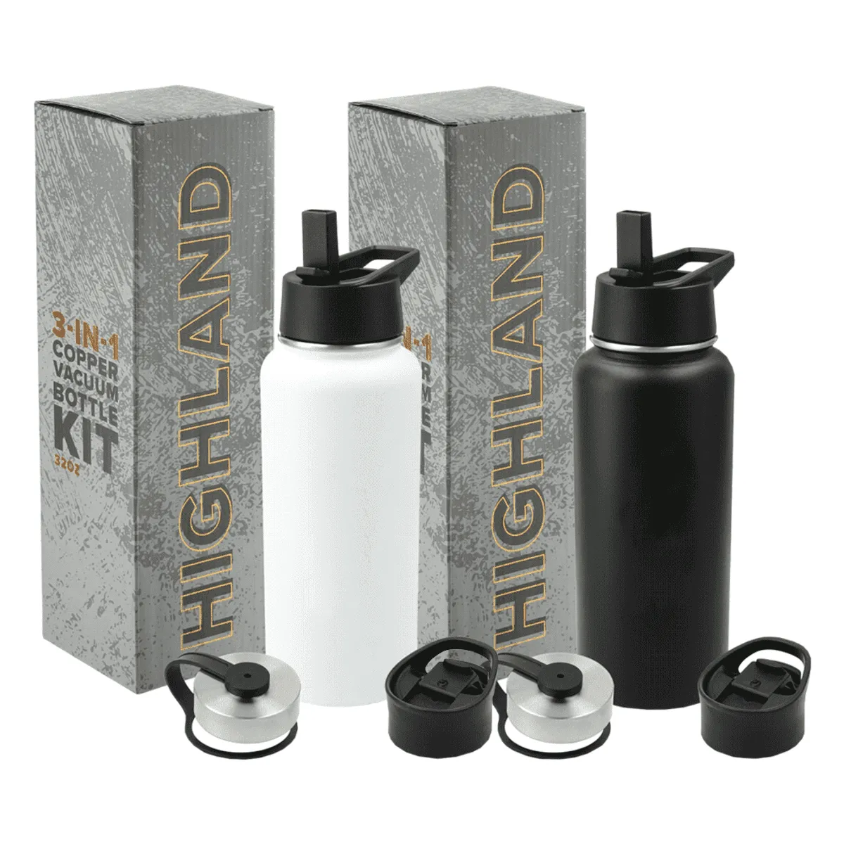 Highland 3-In-1 Copper Vacuum Bottle Kits 950Ml