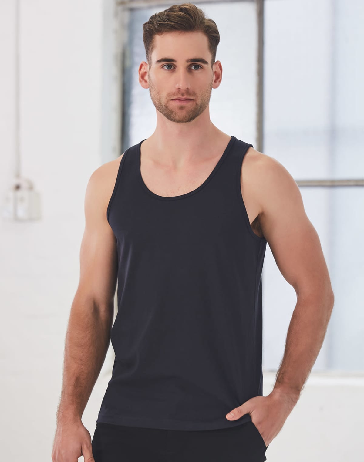 Mens Cotton Corporate Singlet T Shirts