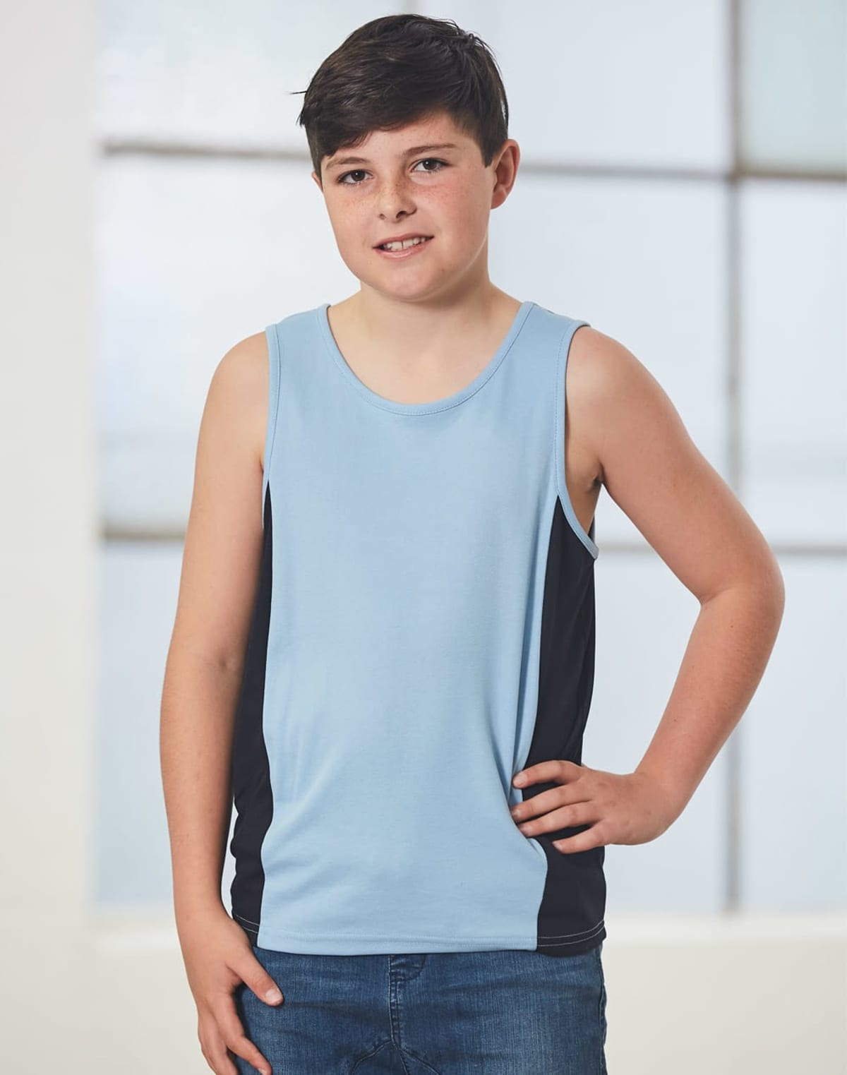 Kids Cooldry Corporate Singlet Tshirt