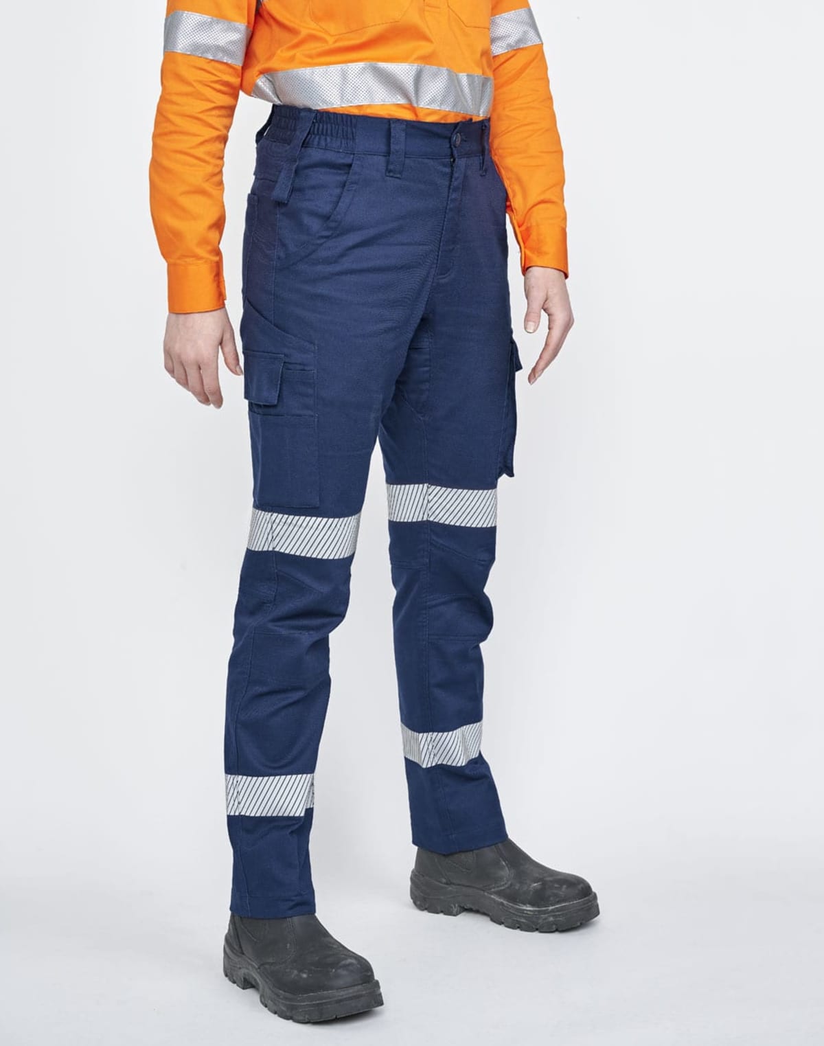 Unisex Cotton Ripstop Work Pants With Tape