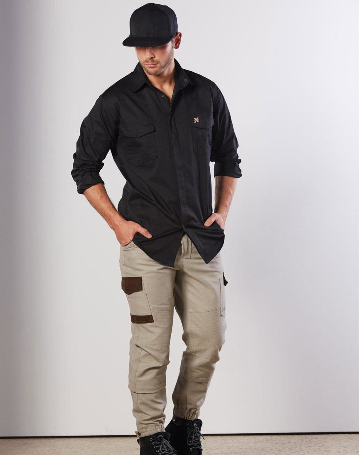 Mens Work Shirt With 2 Pockets