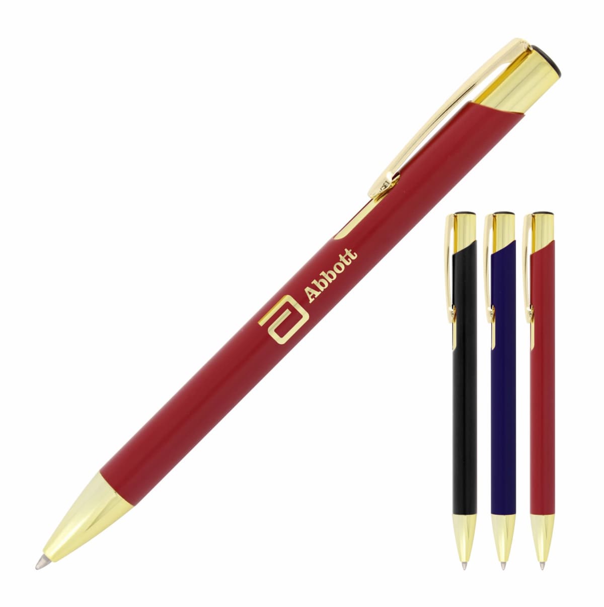 Julie Matte Finish Gold Trim Ballpoint Pens