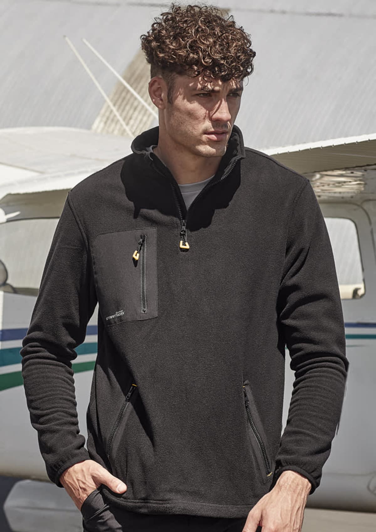 Streetlite Unisex 1/4 Zip Polar Fleece